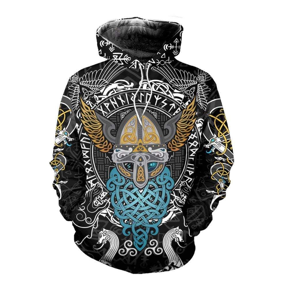 Viking Odin King Hoodie 3D All Over Print
