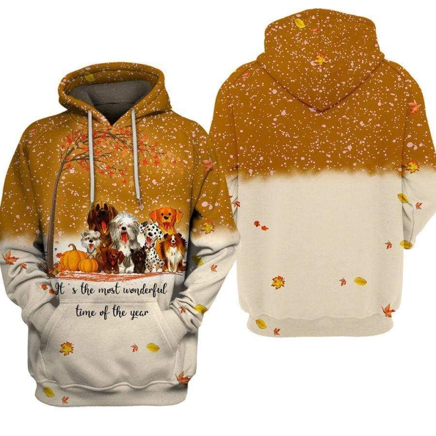 It'S The Most Wonderful Time Of The Year Dog Lover Hoodie 3D All Over Print