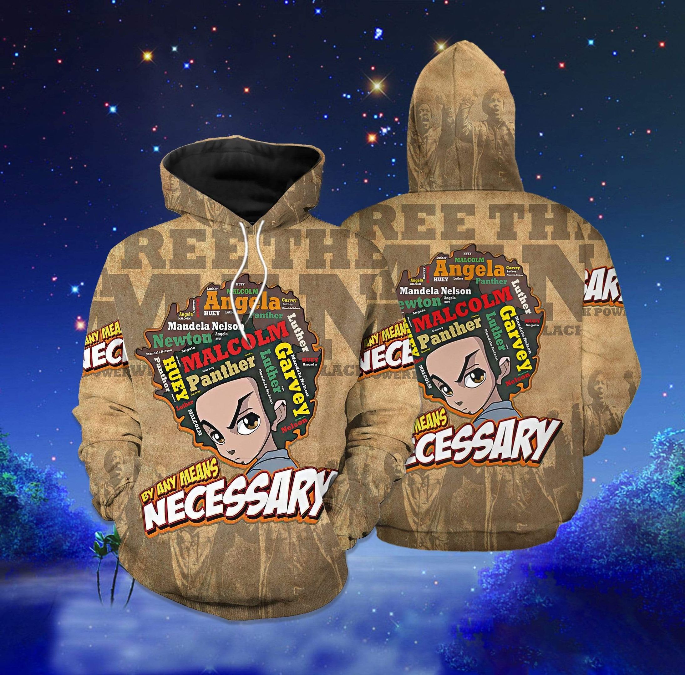 Black Man Necessary Hoodie 3D All Over Print