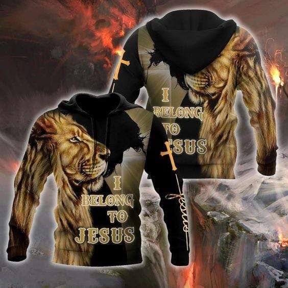 Lion Love Jesus Cool Hoodie 3D All Over Print