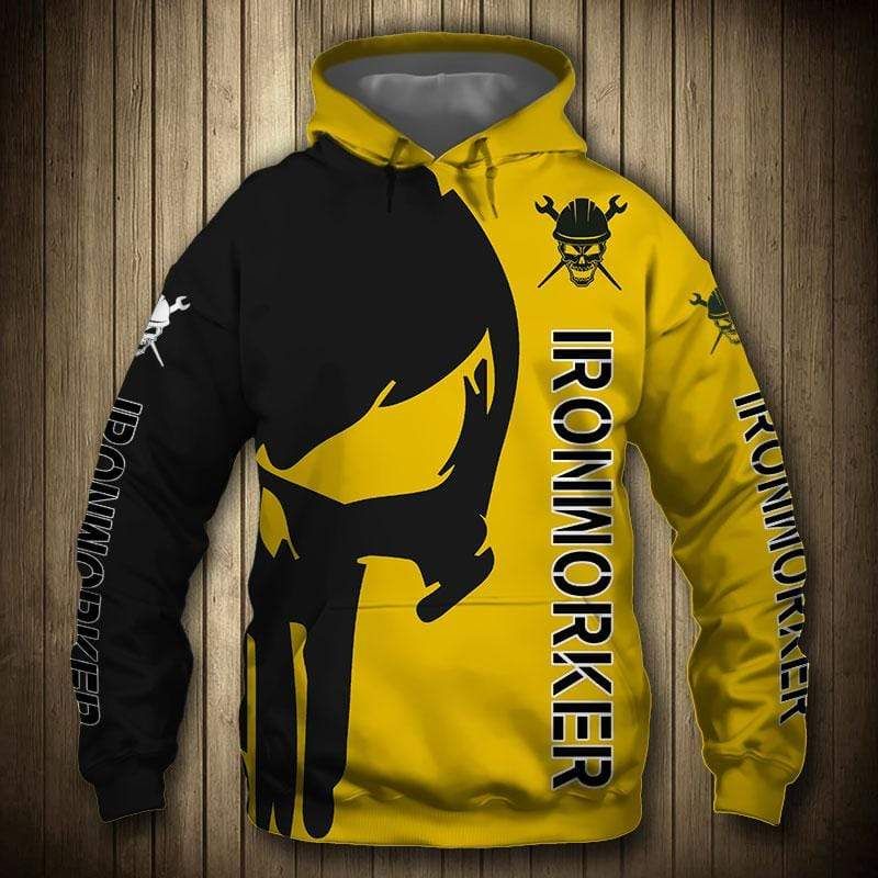 Ironworker Yellow Hoodie 3D All Over Print PAN3HD0251