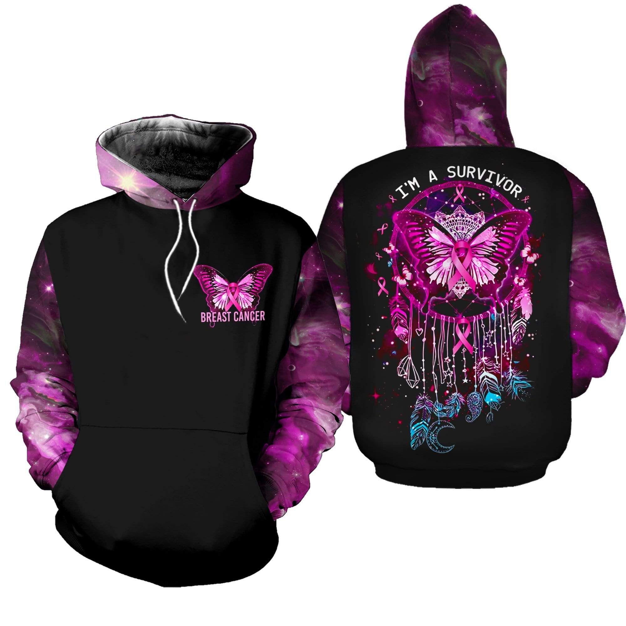 Breast Cancer I'm A Survivor Hoodie 3D All Over Print