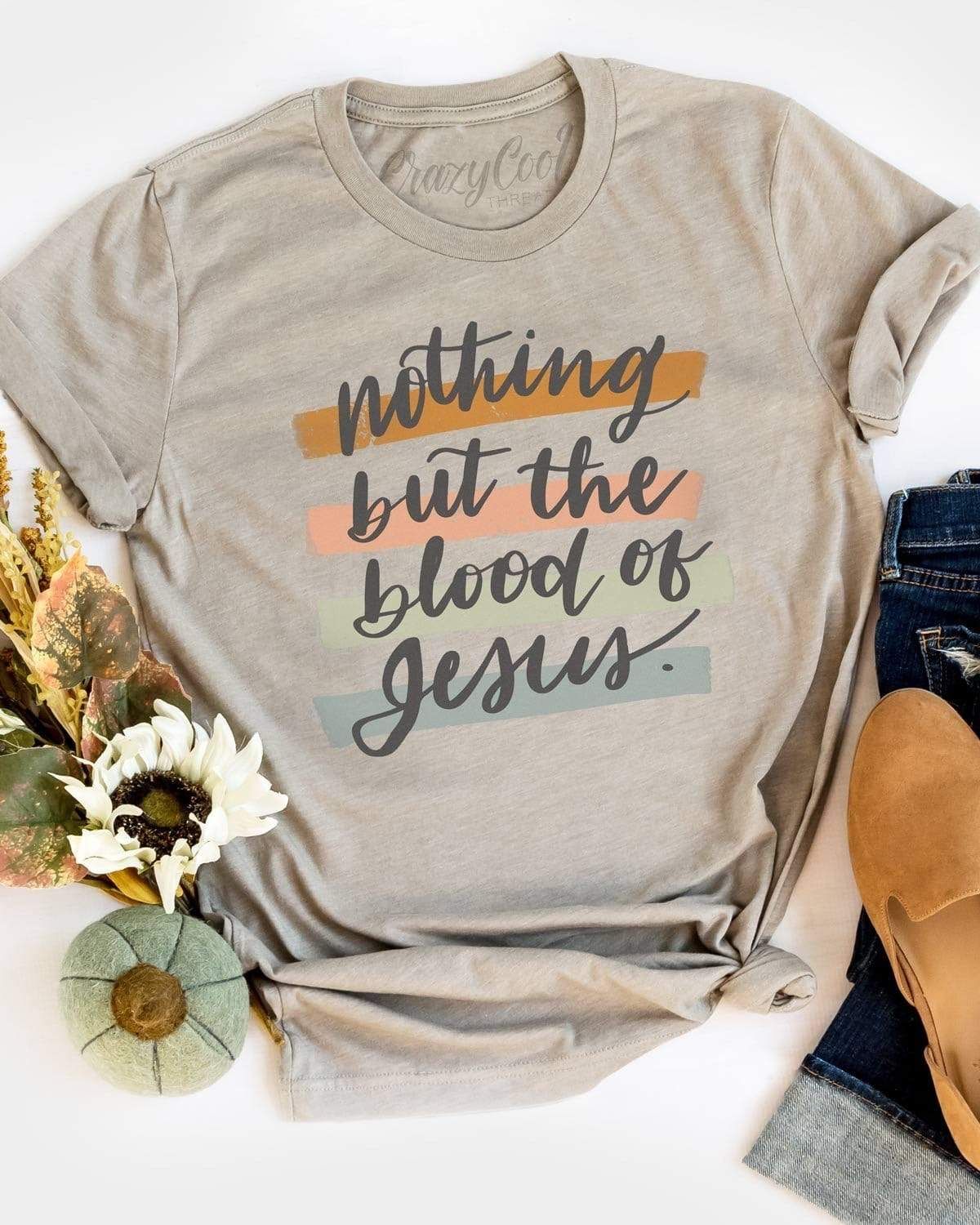 Nothing But The Blood Of Jesus Christmas Hoodie, T-Shirt