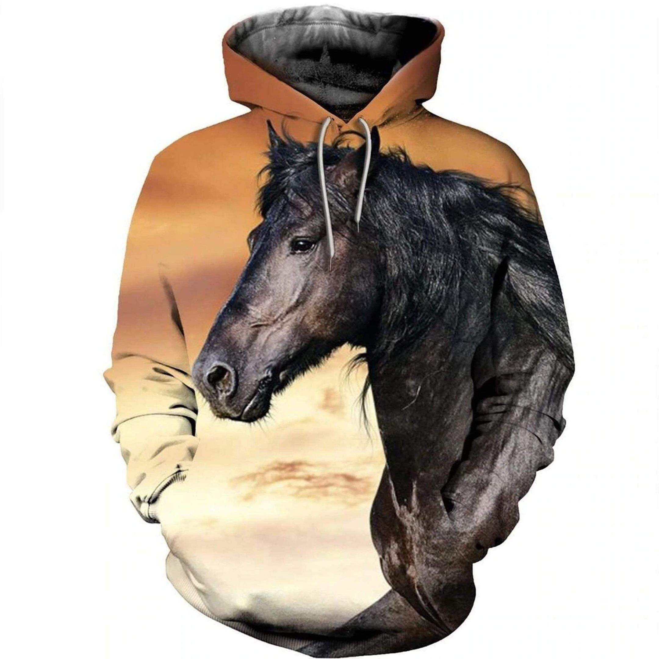 Horse Rider Hoodie 3D All Over Print