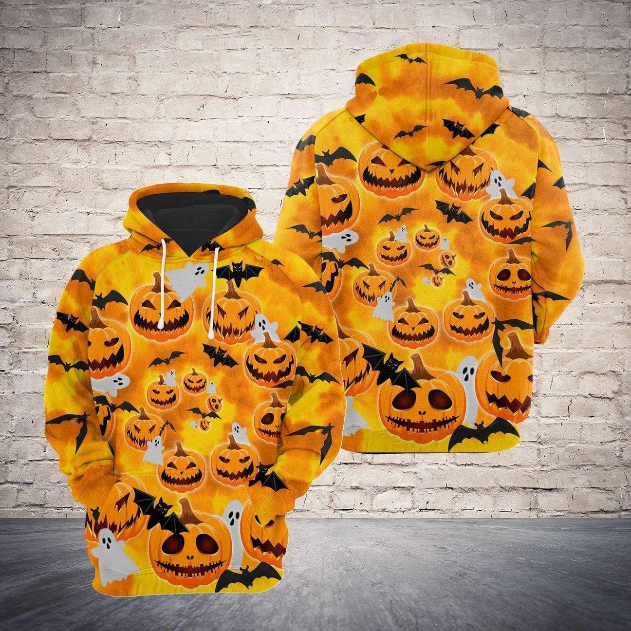 Halloween Evil Pumkin Hoodie 3D All Over Print