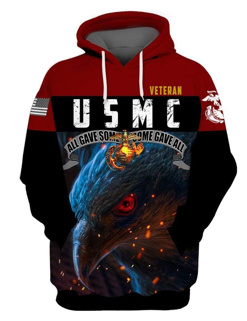 U.S Marine Corps All Gave Some Eagle Hoodie 3D All Over Print