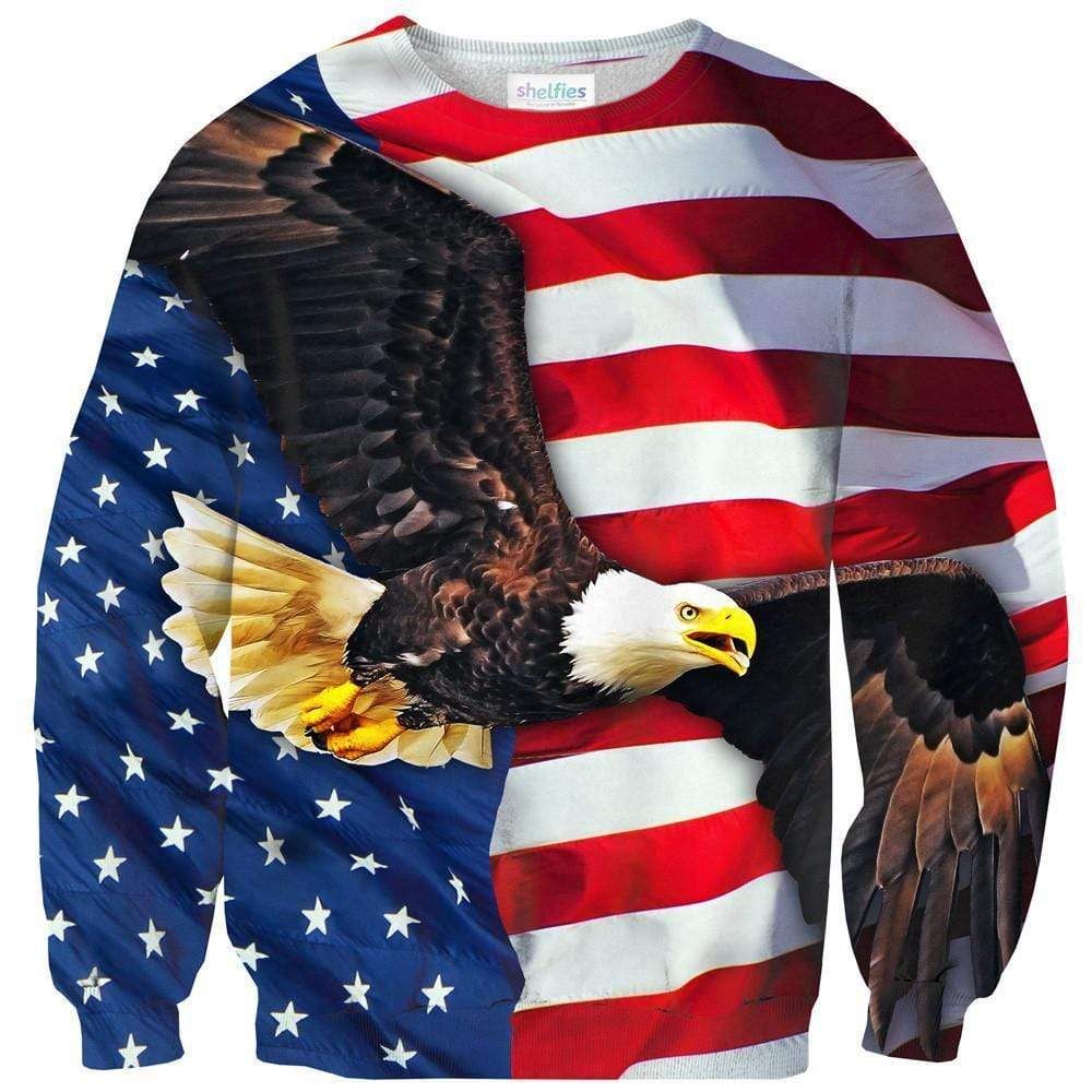 US Flag Eagle US Pride Sweatshirt 3D All Over Print