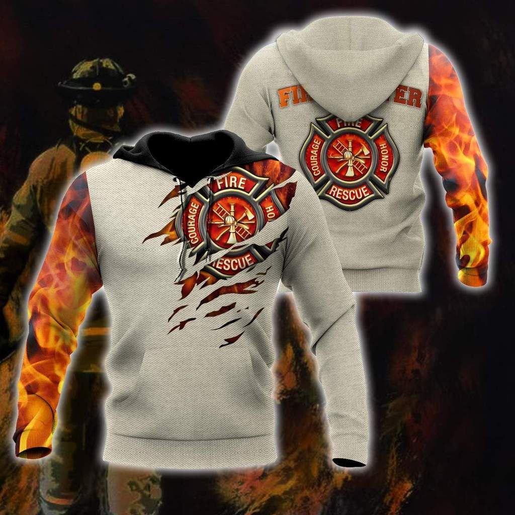 Amazing Simple Firefighter Hoodie 3D All Over Print PAN3HD0180