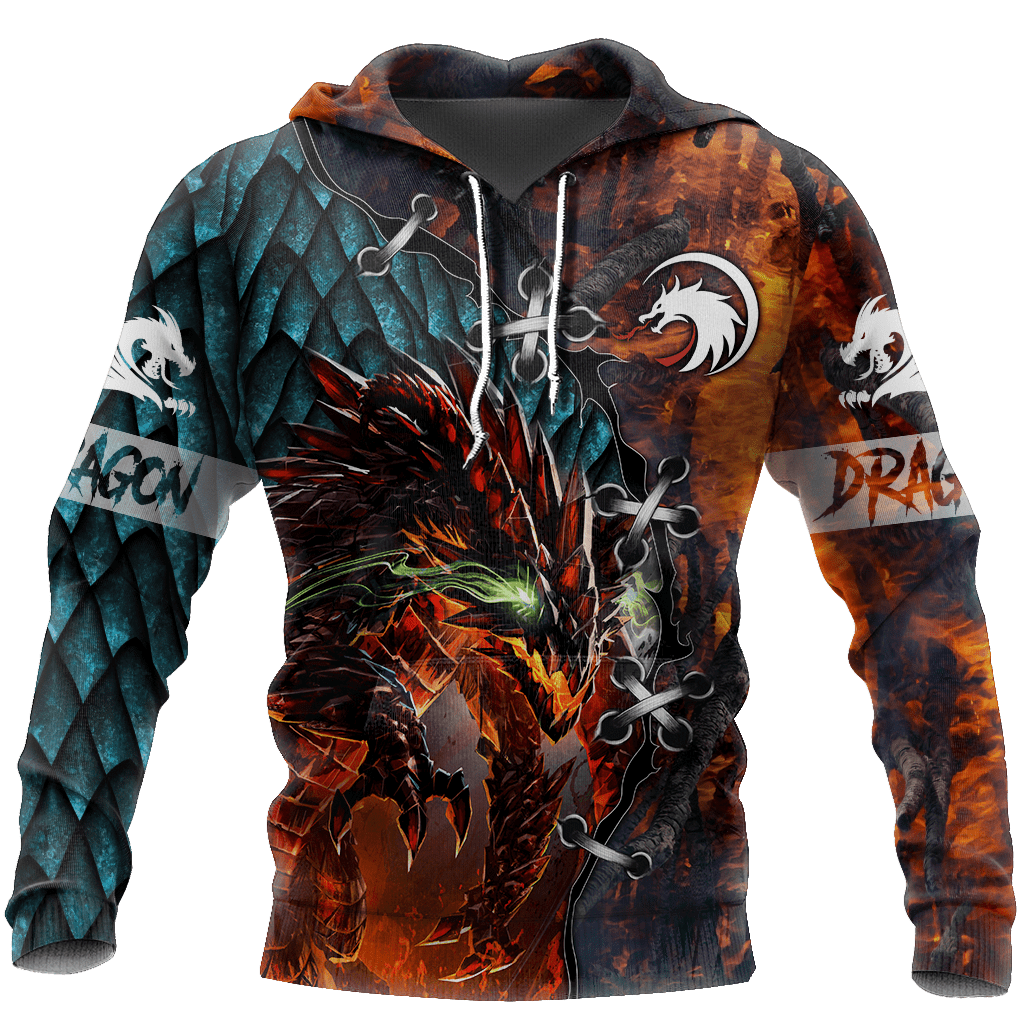 Tattoo Scales Dragon Hoodie 3D All Over Print