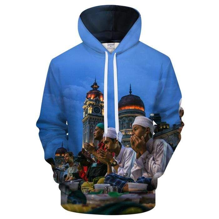 Praying Before Meal Hoodie 3D All Over Print