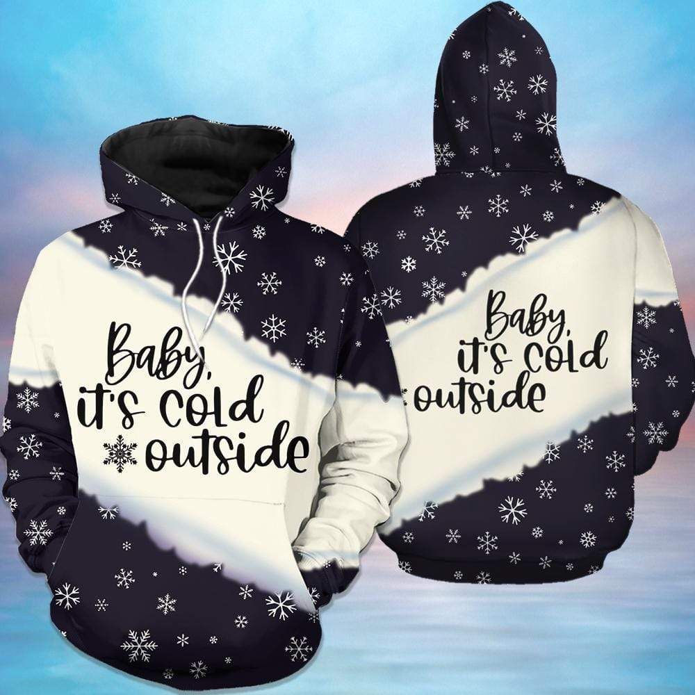 Christmas Baby Its Cold Outside 3D All Over Printed Hoodie Sweater