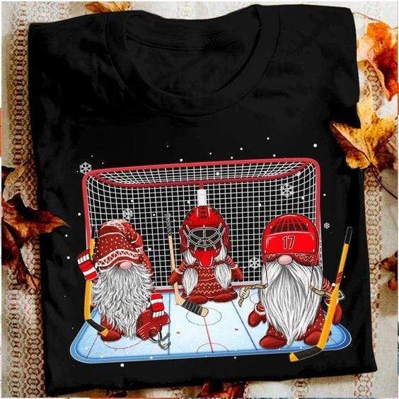 Gnomes Hockey Christmas T-Shirt