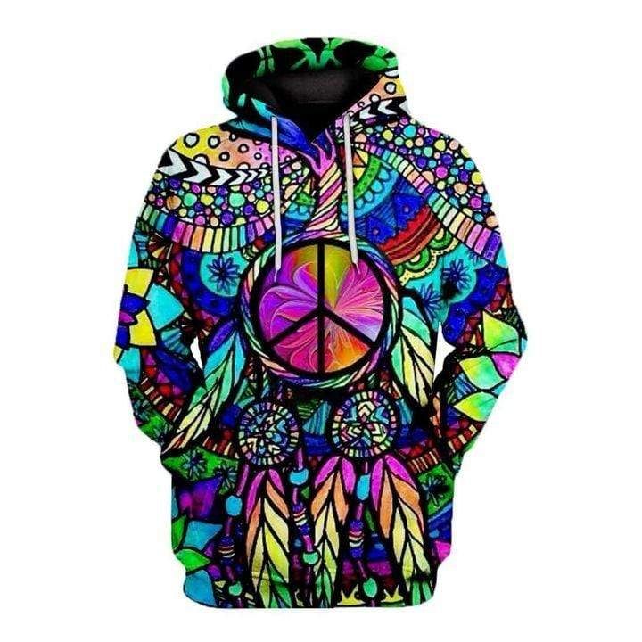 Colorful Hippie Dreamcatcher Hoodie 3D All Over Print