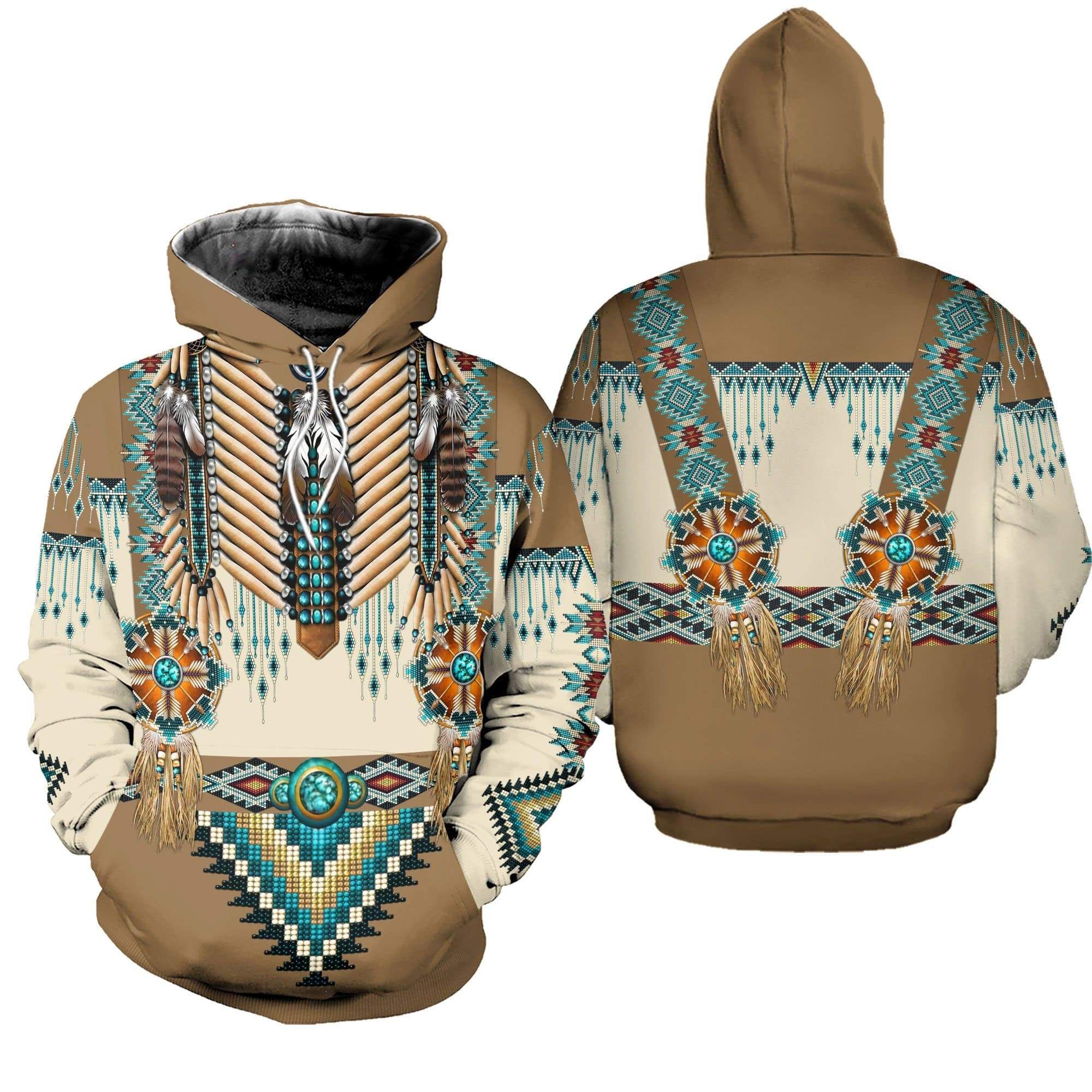Native Americans Apache Style Hoodie 3D All Over Print
