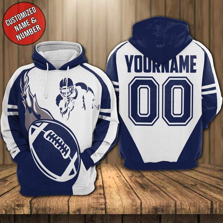 Personalized Football Player Custom Name And Number Hoodie 3D All Over Print PAN3HD0246