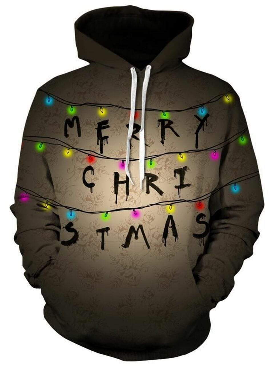 Stranger Things Lamps Christmas Hoodie 3D All Over Print
