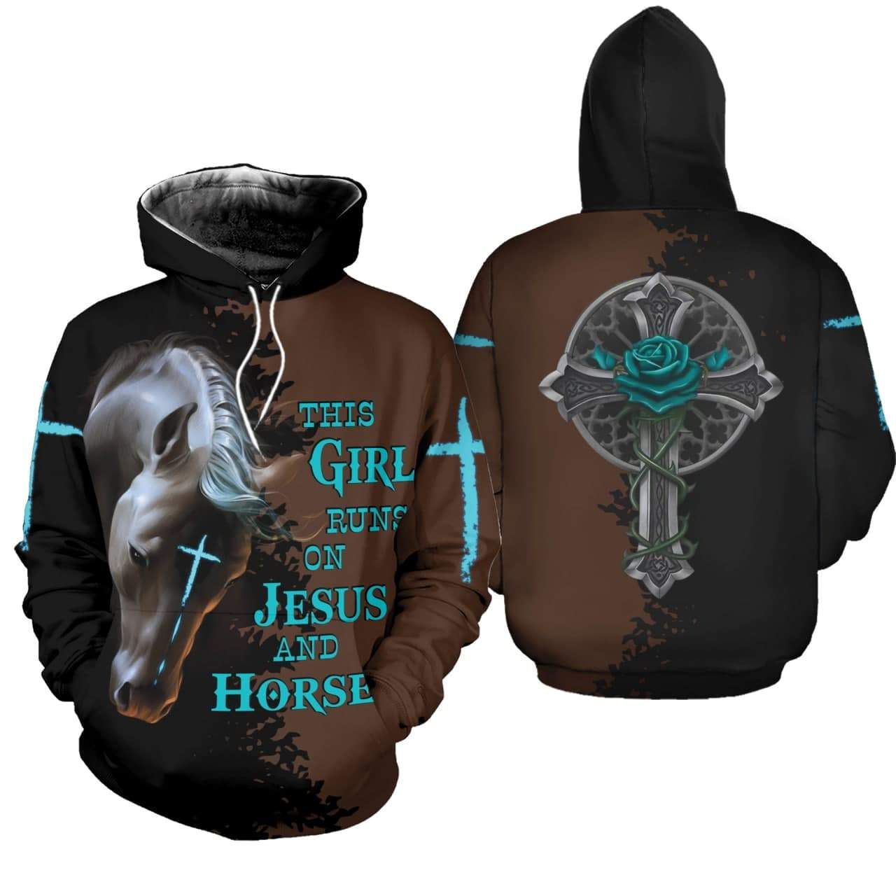 Horse Cross This Girl Hoodie 3D All Over Print