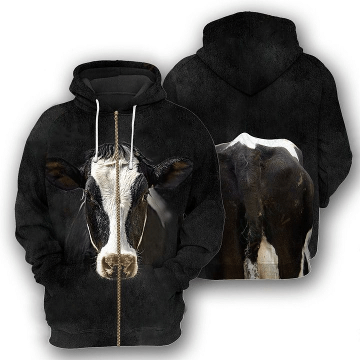 Funny Cow Hoodie 3D All Over Print