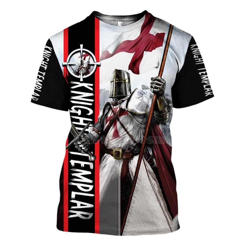 Knights Templar Warrior Flag 3D All Over Print