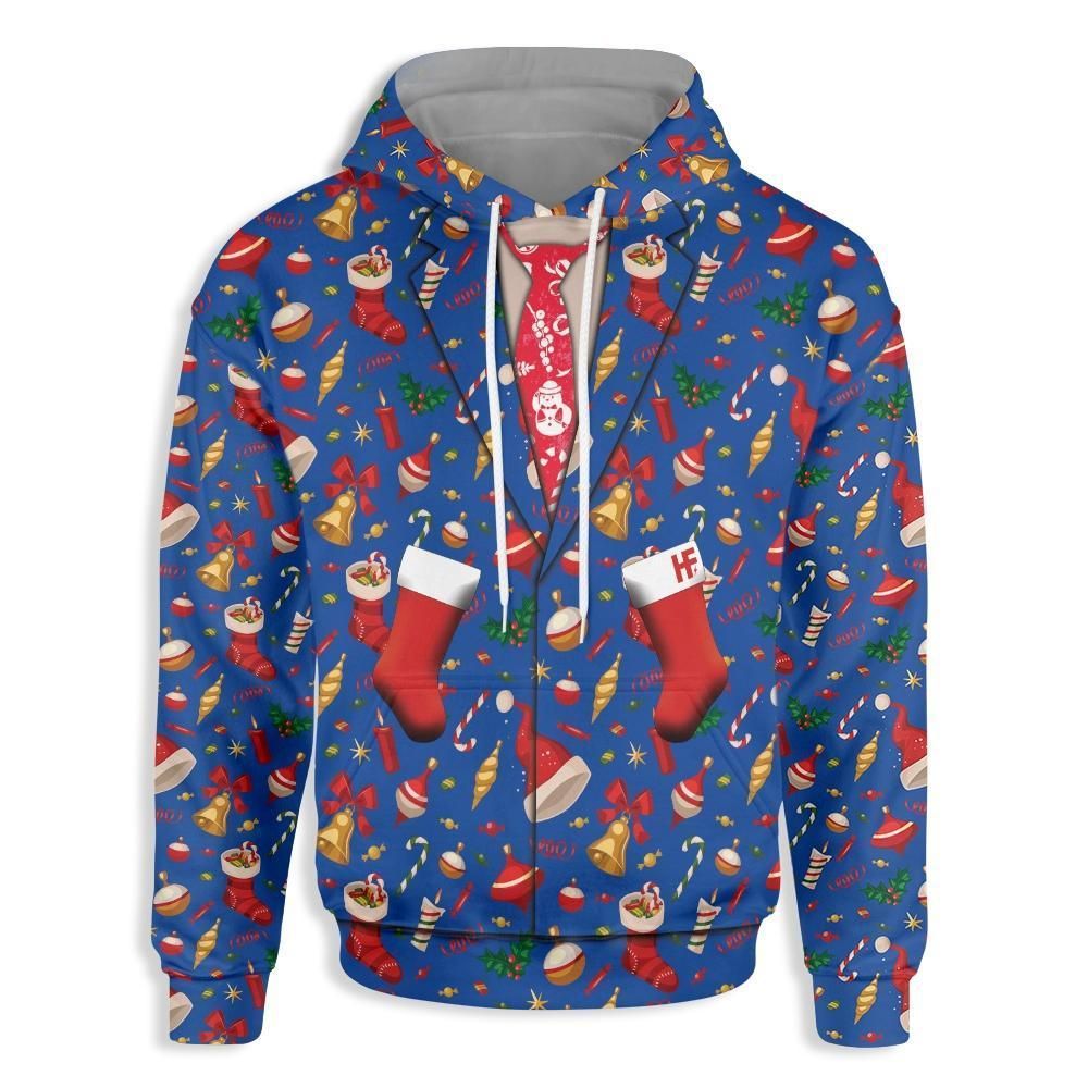 Funny Christmas Costume Hoodie 3D All Over Print