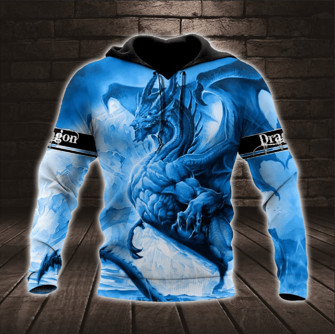 Blue Dragon Hoodie 3D All Over Print