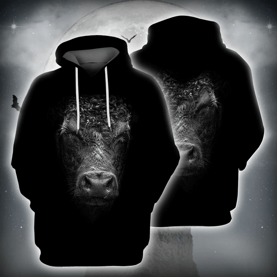 Angus Cattle Hoodie 3D All Over Print