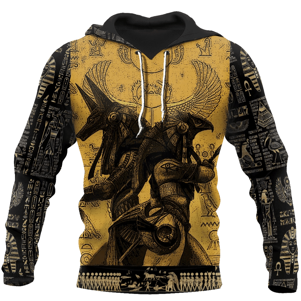 Anubis Ancient Egypt Hoodie 3D All Over Print
