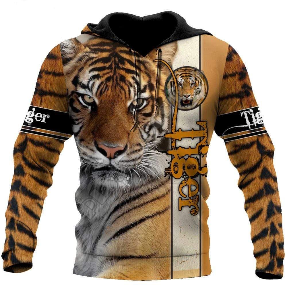 Tiger Skin Hoodie 3D All Over Print