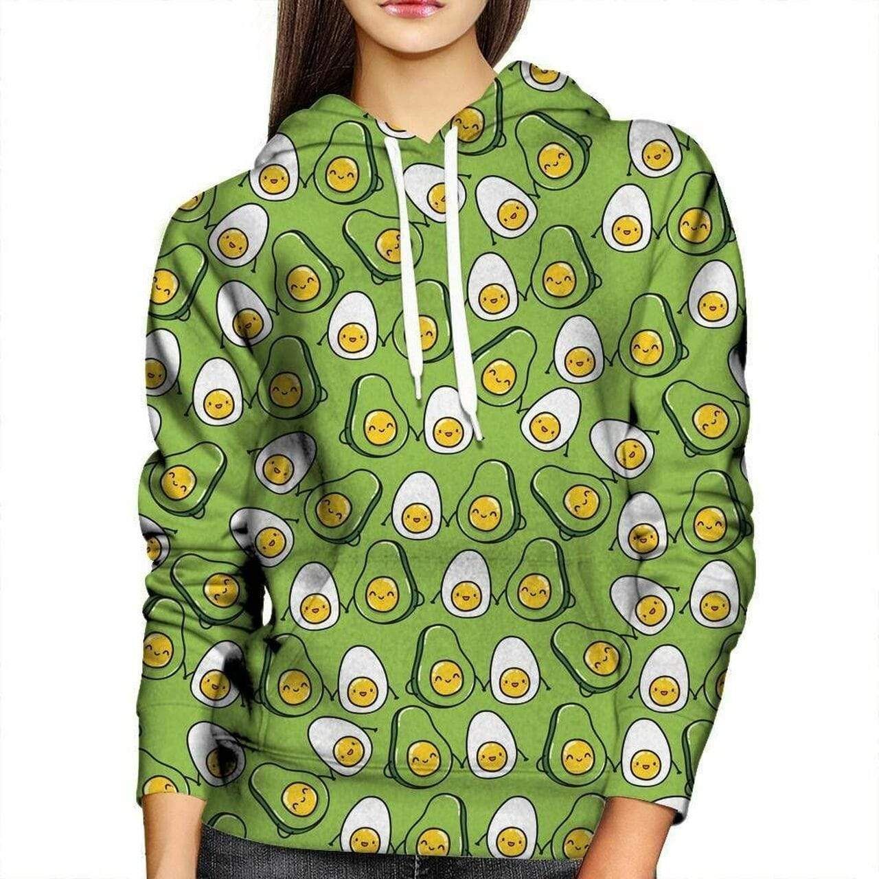 Avocado Friends Funny Unisex Hoodie 3D All Over Print