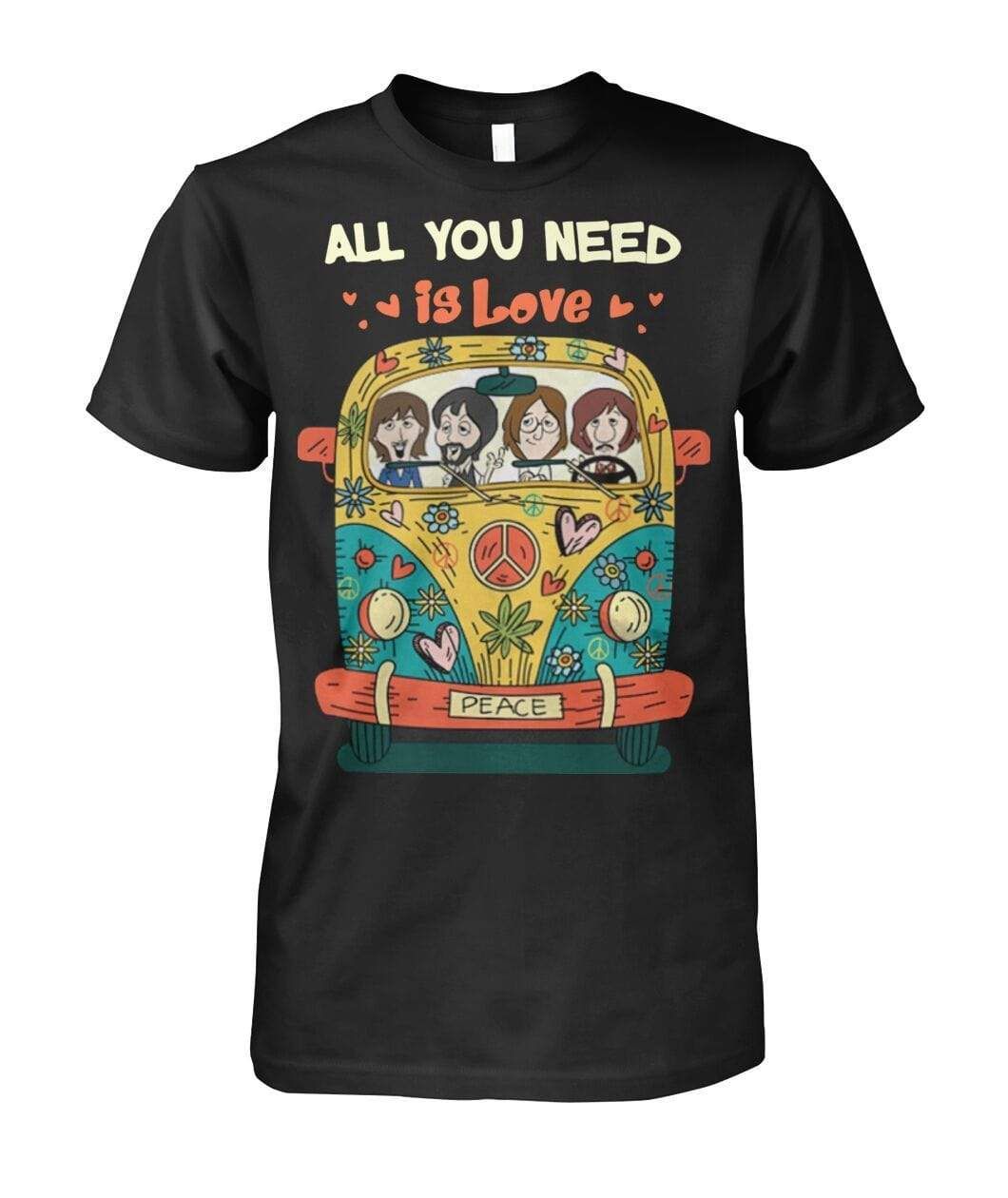 All You Need Is Love Hipsters Hippie T-Shirt