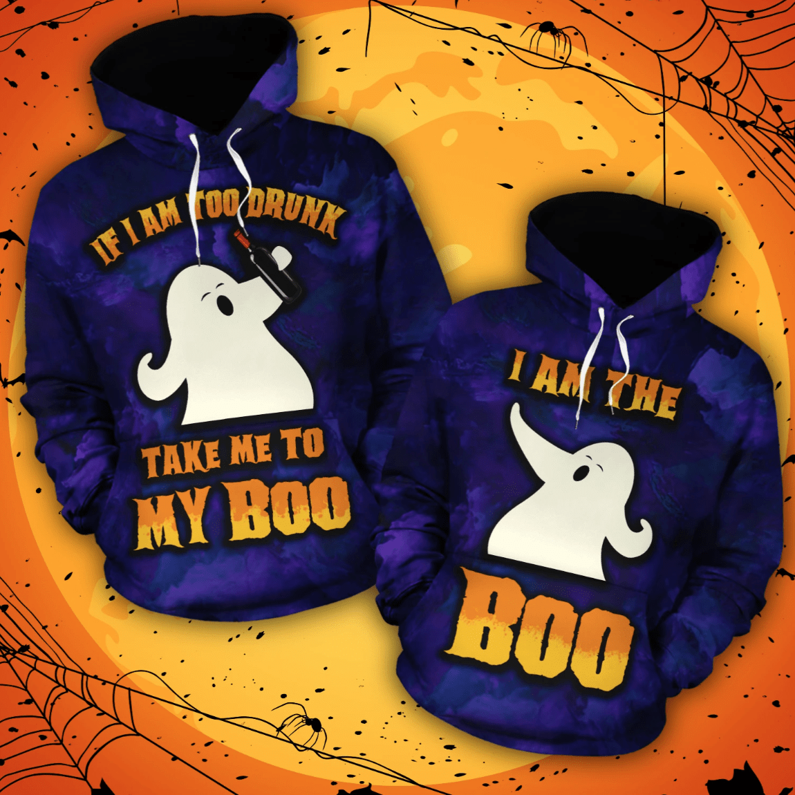 Halloween If I'M Too Drunk Hoodie For Couple 3D For All Over Print