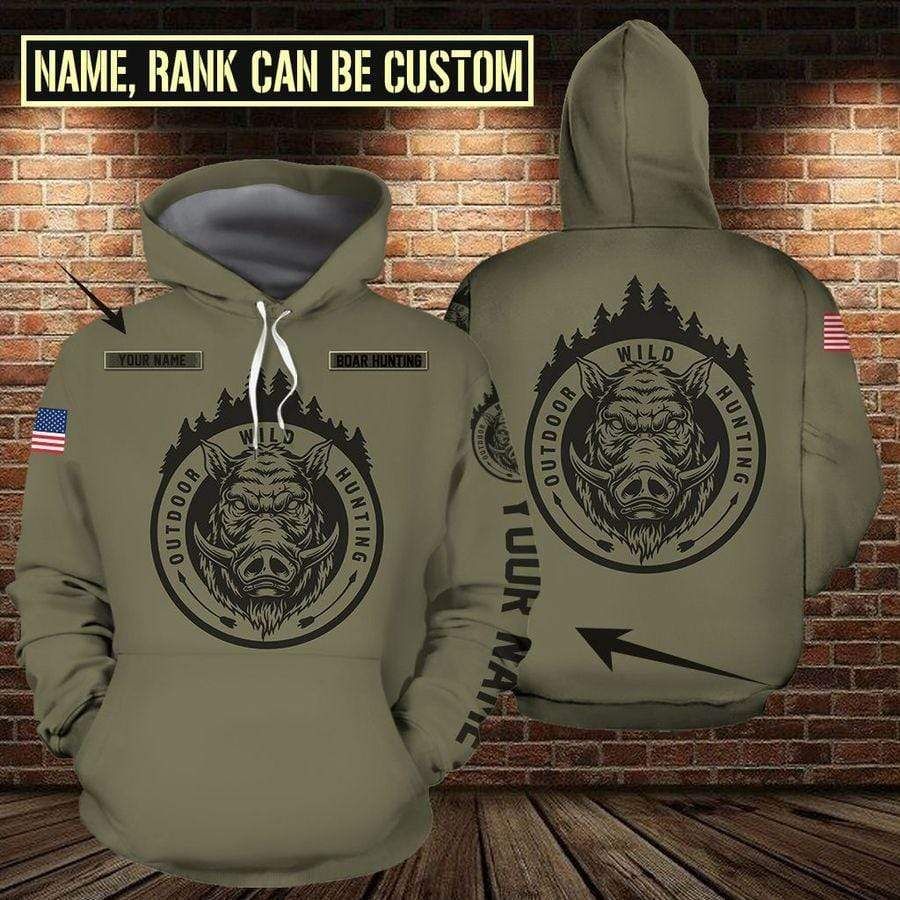 Personalized Wild Hunter Custom Name Hoodie 3D All Over Print