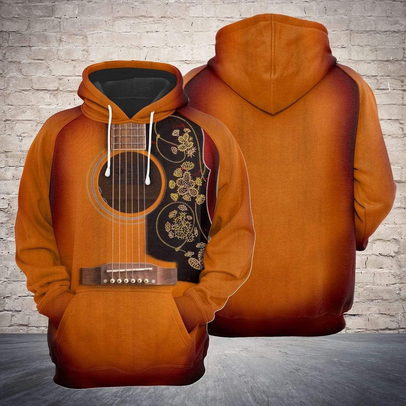 Classic Guitar Hoodie 3D All Over Print