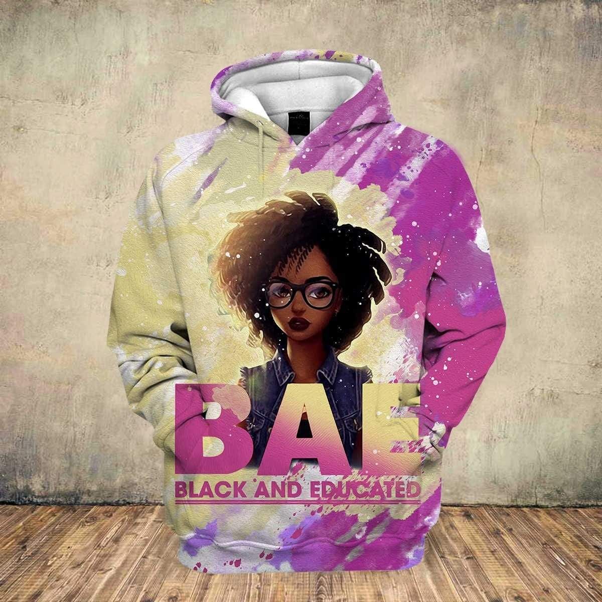 Black & Educatech Hoodie 3D All Over Print