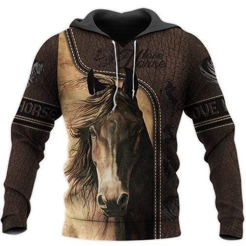 Beautiful Horse Brown Hoodie 3D All Over Print