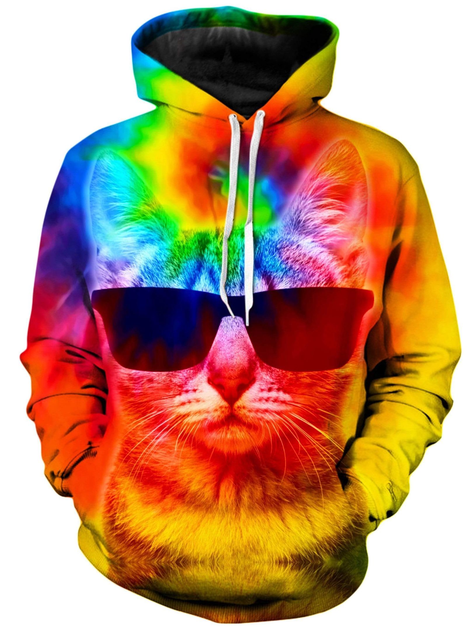 Amazing Cat Kitten Tie-Dye Unisex Hoodie 3D All Over Print