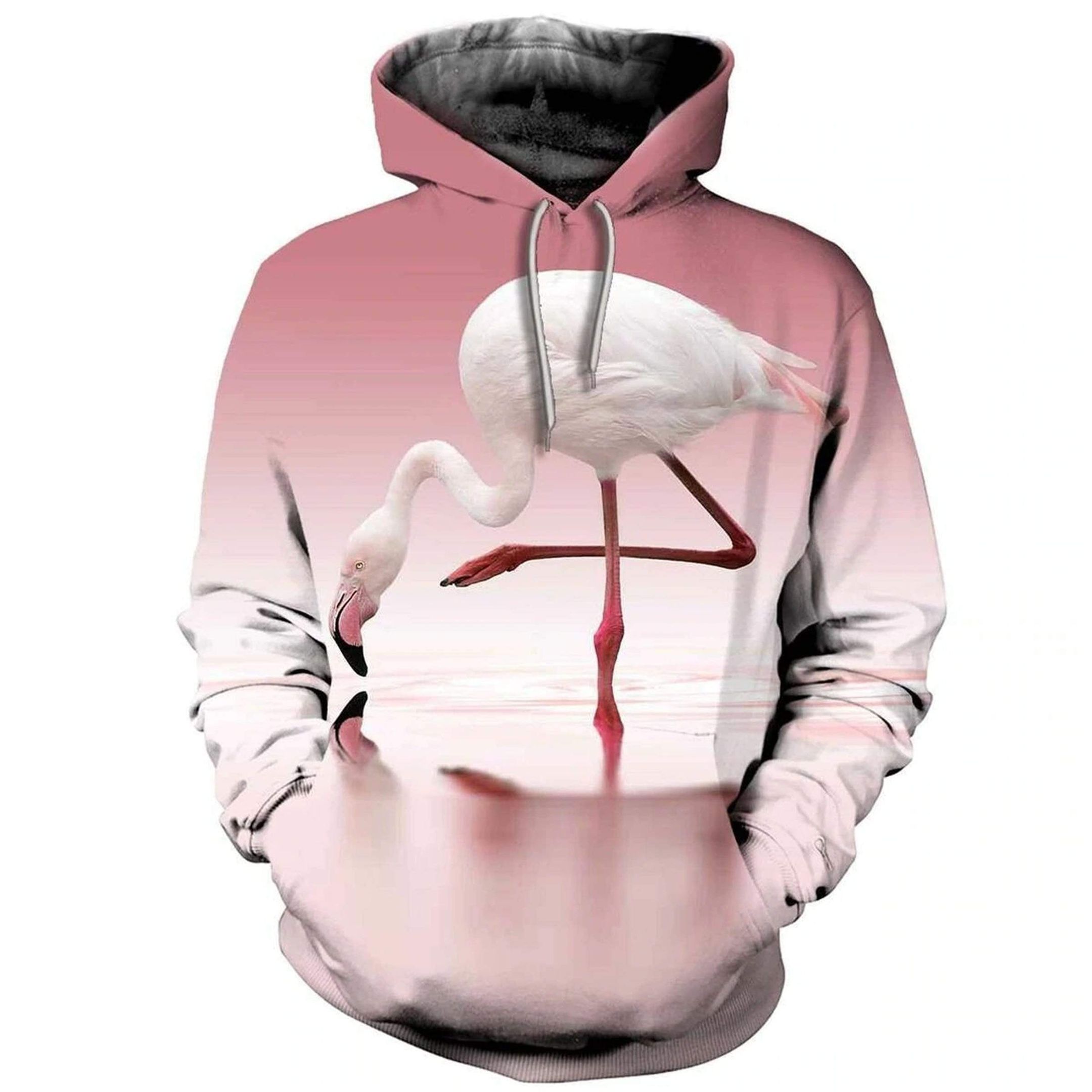 Flamingo Pink Hoodie 3D All Over Print