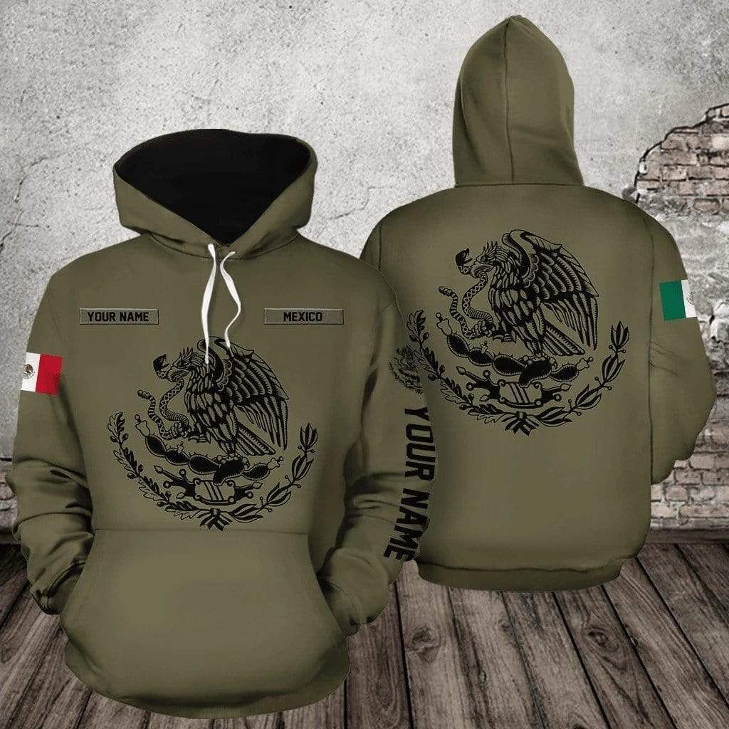 Personalized Mexico Custom Name Hoodie 3D All Over Print PAN3HD0150