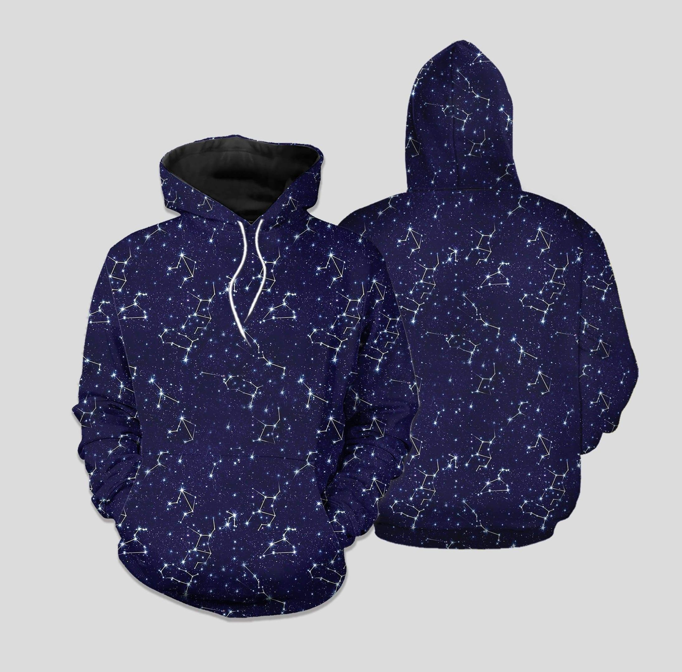Zodiac Constellation Hoodie 3D All Over Print