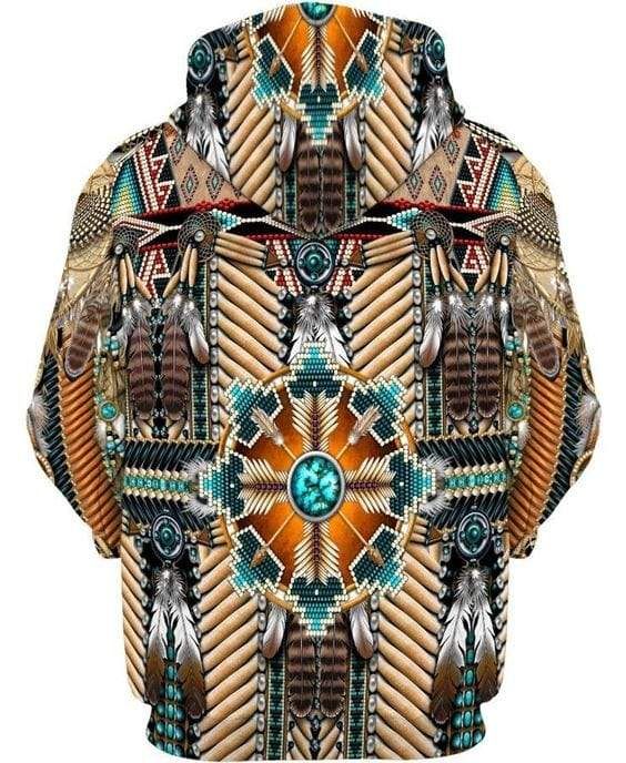 Native American Feather  Hoodie 3D All Over Print