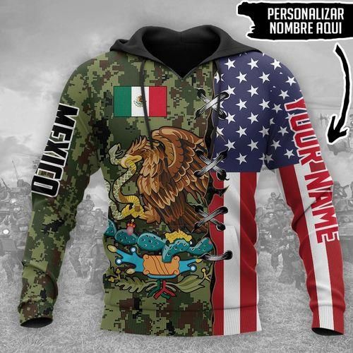 Personalized Custom Name Mexico Hoodie 3D All Over Print PAN