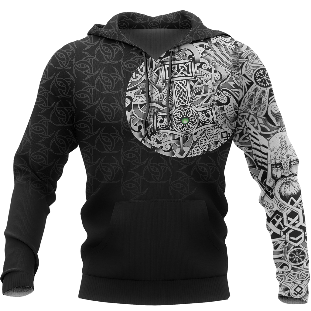 Viking Odin Norse Valhalla Hoodie 3D All Over Print