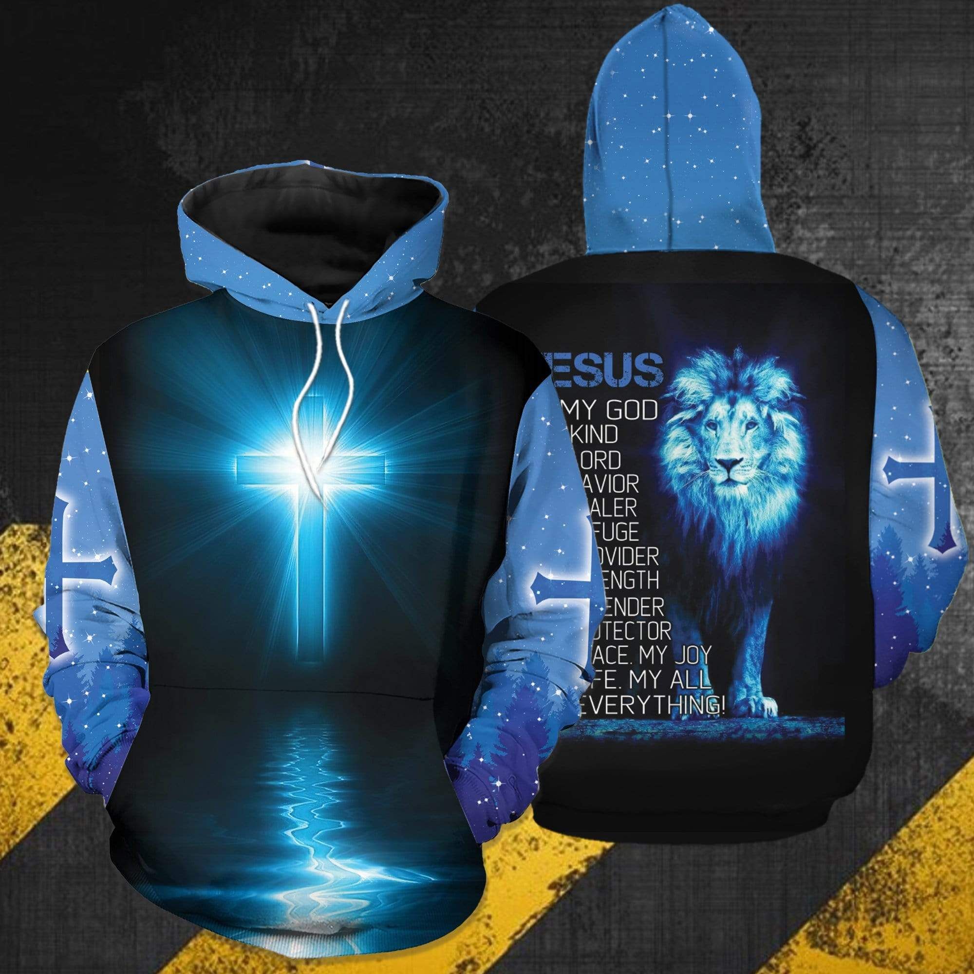 Jesus My Everything Lion Hoodie 3D All Over Print PAN3HD0133