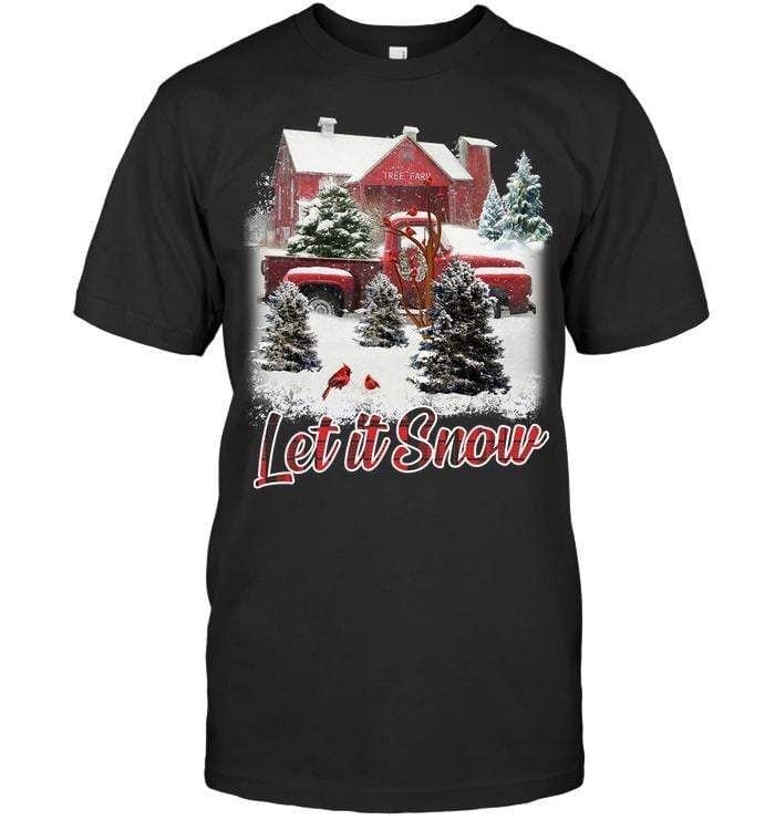 Let It Snow Cardinal Christmas T-Shirt