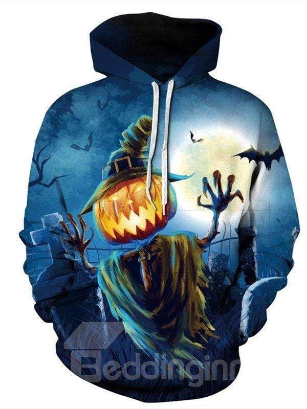 Halloween Scary Pumkin Ghost Hoodie 3D All Over Print
