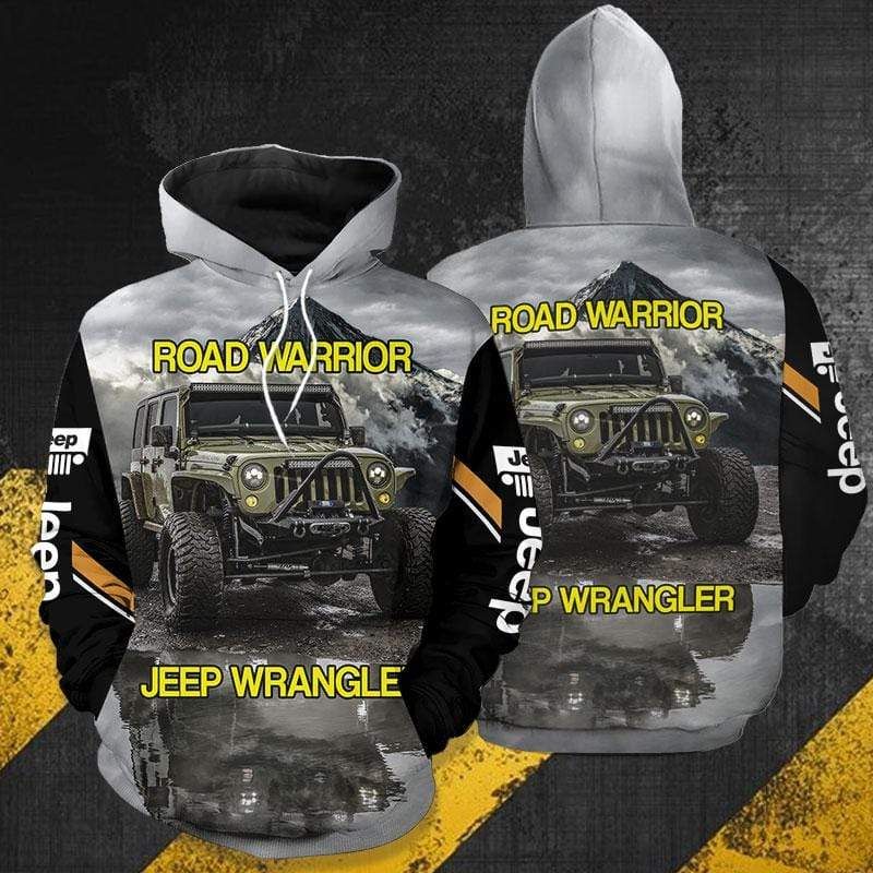 Road Warrior Jeep Wrangler Hoodie 3D All Over Print