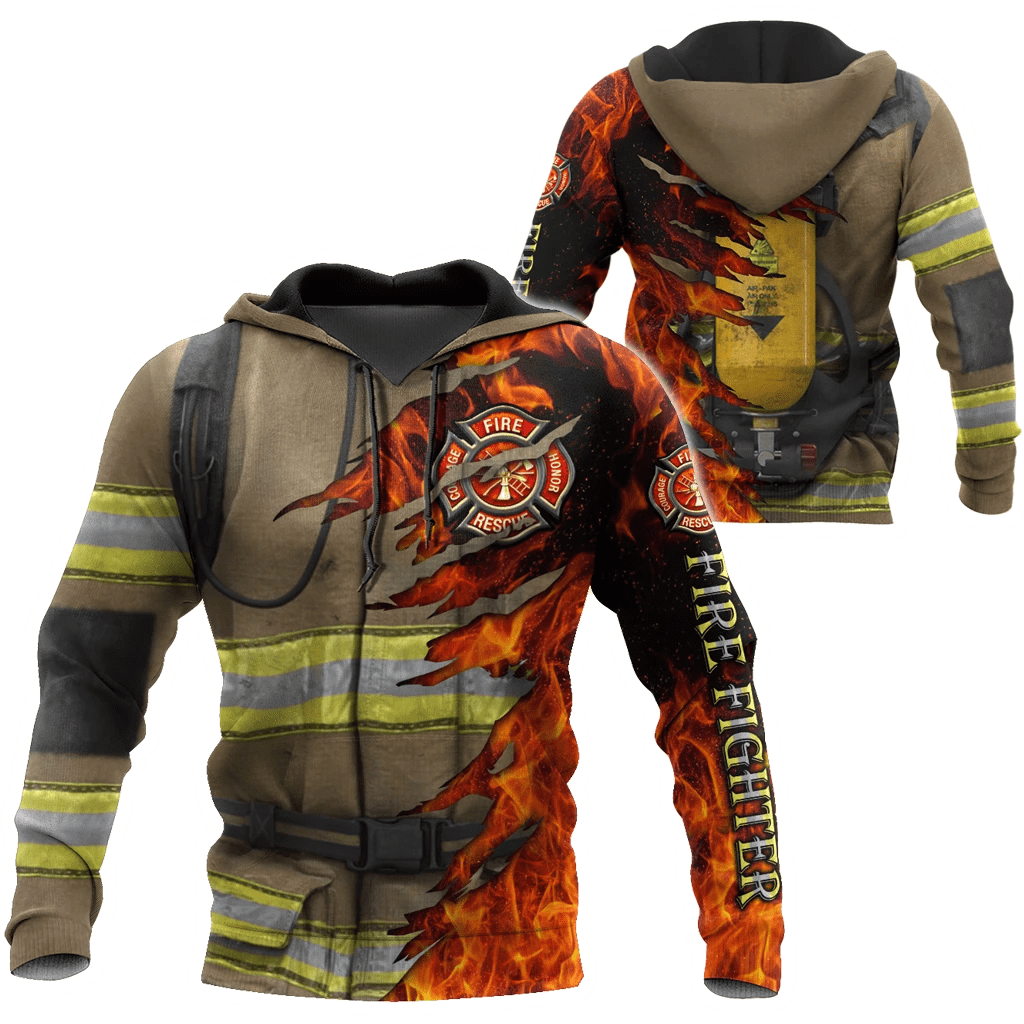 Firefighter Hoodie 3D All Over Print