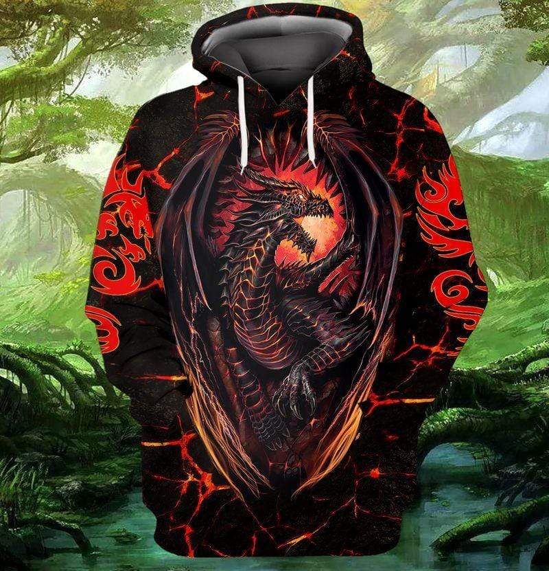 Amazing Dragon Fire Hoodie 3D All Over Print