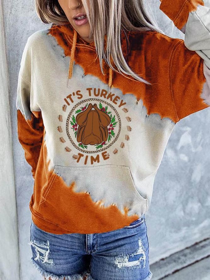 It'S Turkey Time Thanksgiving Hoodie 3D All Over Print
