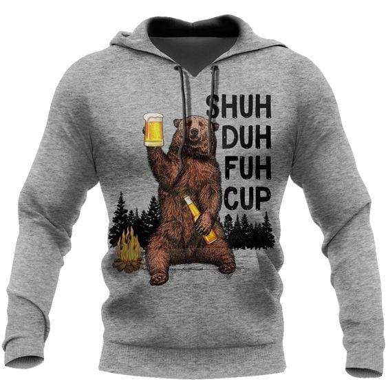 Shuh Duh Fuh Cup Bear Go Camping Hoodie